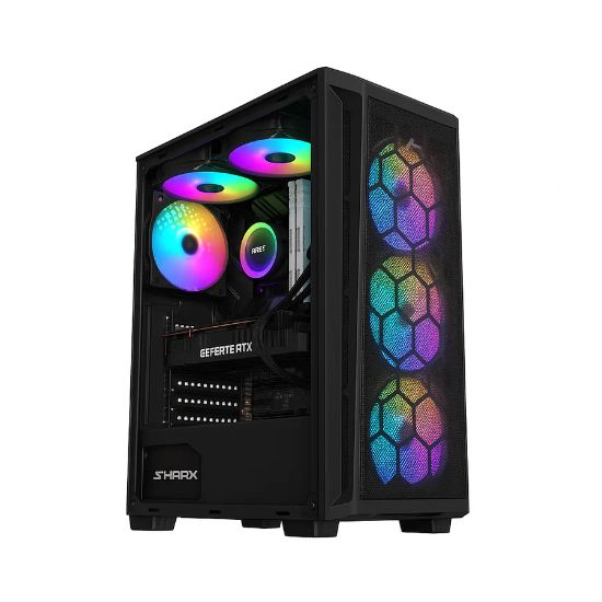 Gaming PC Intel Core i5-14400F, RTX 5050, 16GB RAM DDR5 - Black
