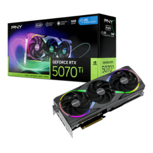 PNY GeForce RTX 5070 Ti EPIC-X RGB Overclocked Triple Fan Plus GPU