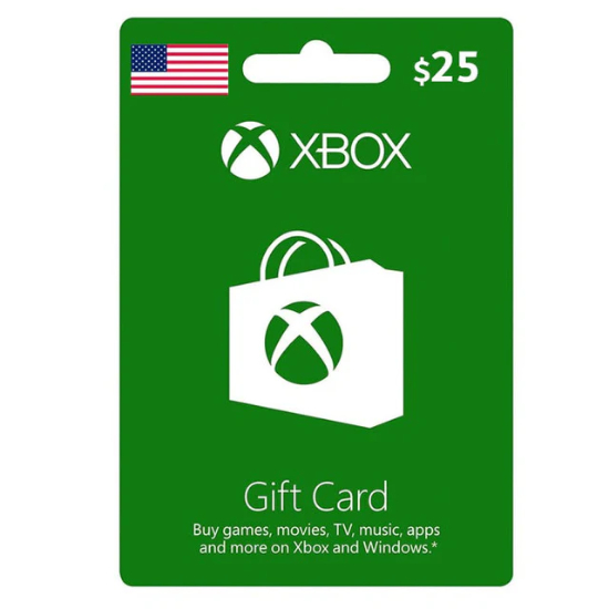 Microsoft Xbox Digital Gift Card 25$ - USA (SMS Delivery)