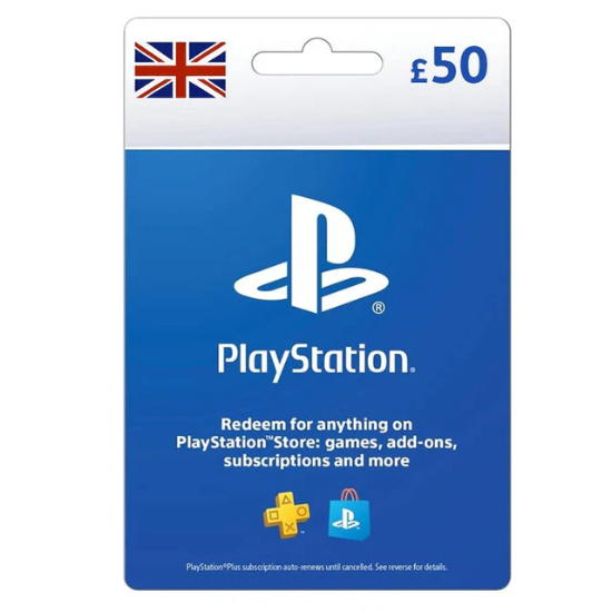 Sony Playstation / PSN Gift Card 50? - UK (SMS Delivery)