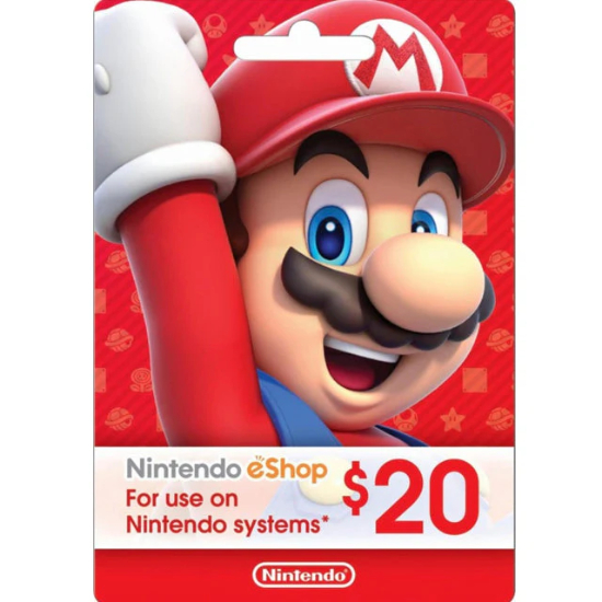 Nintendo eShop Card 20$ - Digital Gift Code (SMS Delivery)