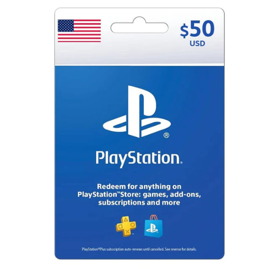 Sony Playstation / PSN Gift Card 50$ - USA (SMS Delivery)