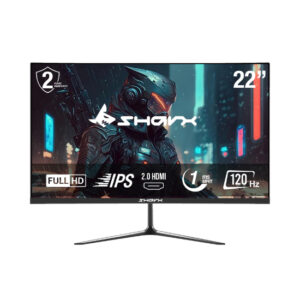 SHARX Gaming Monitor 22", FHD 120hz Refresh Rate, 1ms, IPS, 2.0HDMI, Fixed Stand, Free Sync, G-Sync Compatible Model 22F120I.