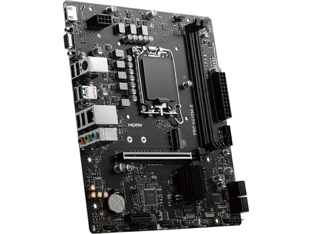 MSI PRO H610M-E Motherboard ? Intel H610, LGA 1700, DDR5, Micro-ATX - Image 2