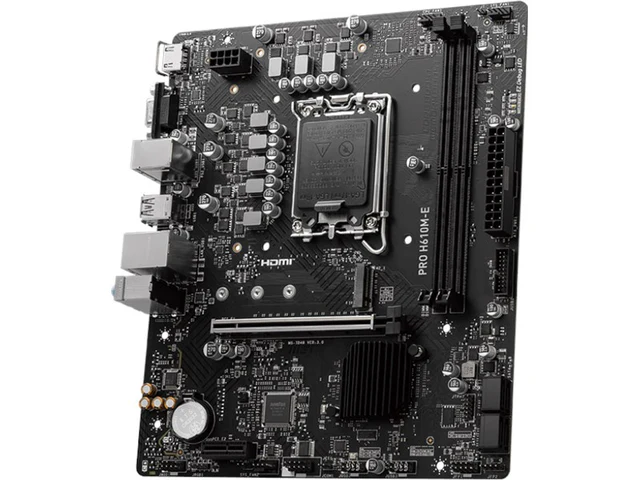 MSI PRO H610M-E Motherboard ? Intel H610, LGA 1700, DDR5, Micro-ATX - Image 3
