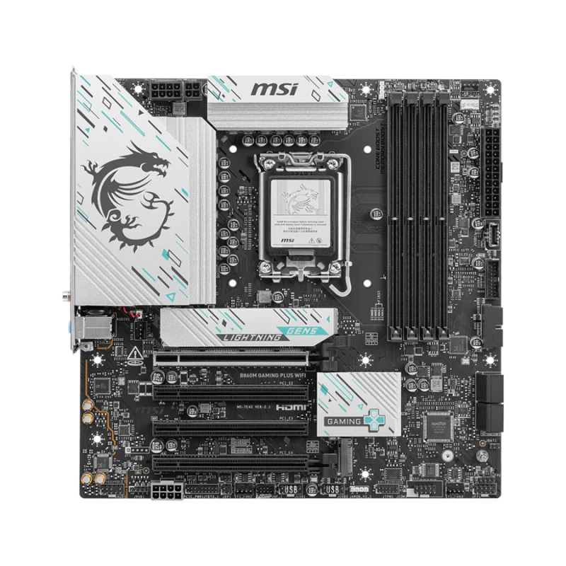 MSI B860M GAMING PLUS WIFI DDR5 Motherboard - Black - Image 2