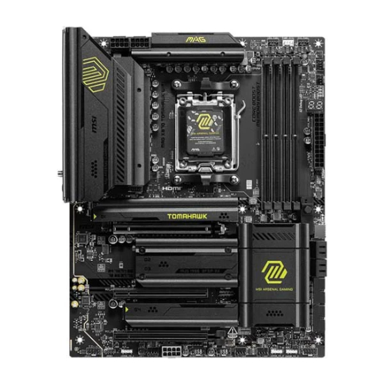 MSI MAG X870 TOMAHAWK WIFI DDR5 AMD ATX Motherboard - Black