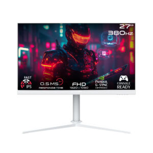 GAMEON GOAP27FHD380IPS Midnight Pro Series 27" FHD 1920x1080, 380Hz Refresh Rate, 0.5ms Response Time, HDMI 2.1, IPS Gaming Monitor - White