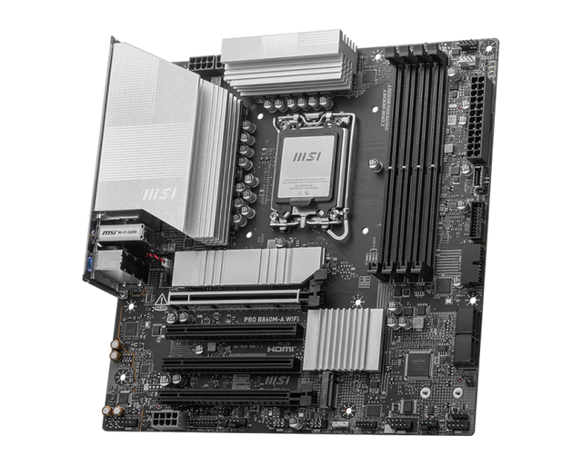 MSI PRO B860M-A WIFI DDR5 Motherboard - Black - Image 3