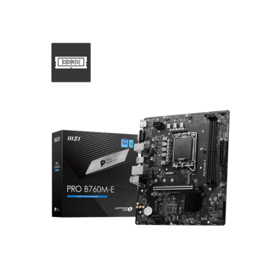 Msi Pro B760M-E DDR5 Intel Lightning Gen 4 Motherboard