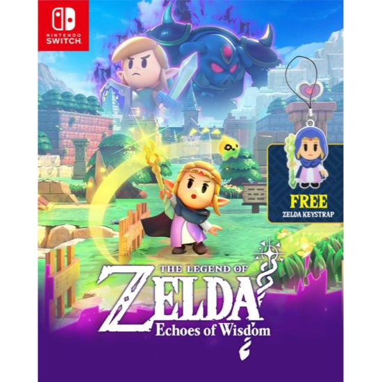 The Legend of Zelda: Echoes of Wisdom For Nintendo Switch with Free Zelda Key strap
