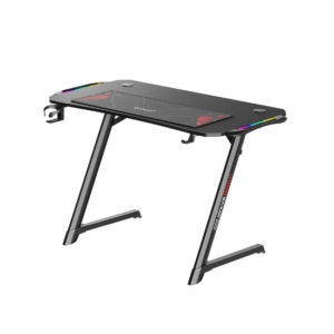 Gamax Z5-1160 Carbon Fiber Gaming Table 110*60*75cm with RGB Light & MousePad - Black