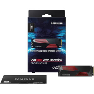 Samsung 990 Pro with heatsink PCle 4.0 NVMe M.2 SSD 1TB