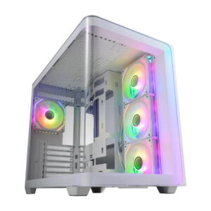 FSP M580-WA 4 RGB Fans ATX Mid Tower Case - White
