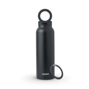 RINGO WATER BOTTLE 32 OZ SCREW LID / BOOSTER RING - Black