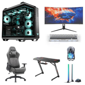 Gaming PC Bundle AMD Ryzen 7 9800X3D + RTX 5070 Ti Epic Performance Set - Black