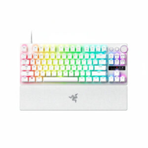 Razer Huntsman V3 Pro Tenkeyless 8KHz Analog Optical Esports Gaming Keyboard - White Edition RZ03-04981700-R3M1