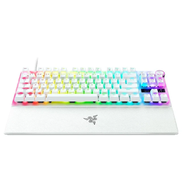 Razer Huntsman V3 Pro Tenkeyless 8KHz Analog Optical Esports Gaming Keyboard - White Edition RZ03-04981700-R3M1 - Image 2
