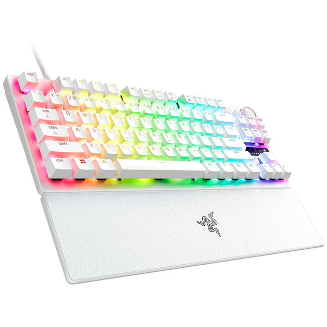 Razer Huntsman V3 Pro Tenkeyless 8KHz Analog Optical Esports Gaming Keyboard - White Edition RZ03-04981700-R3M1 - Image 3
