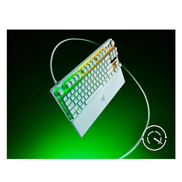 Razer Huntsman V3 Pro Tenkeyless 8KHz Analog Optical Esports Gaming Keyboard - White Edition RZ03-04981700-R3M1 - Image 4