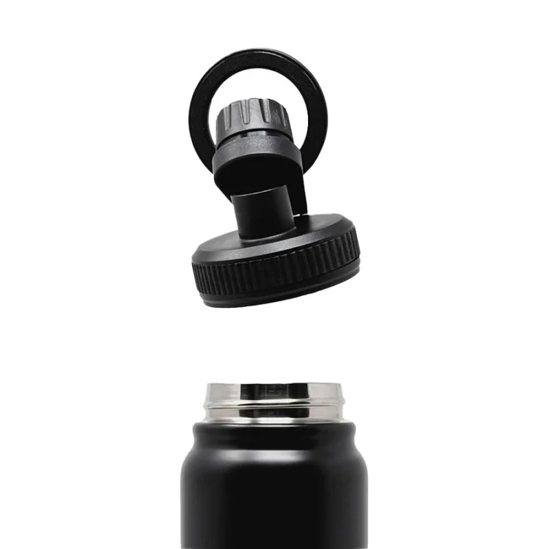 EMJOI Stainless Steel Sport Bottle With MagSafe 900ML - Black - Image 4