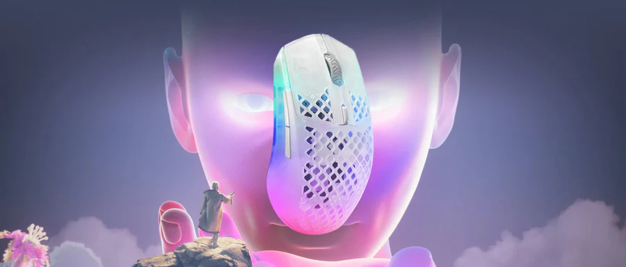 SteelSeries Aerox 3 Wireless Ghost (2022) Ghost 62610 - Image 2