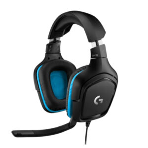 Logitech G432 Wired 7.1 Surround Sound Gaming Headset for PC & Other Platforms - Black & Blue