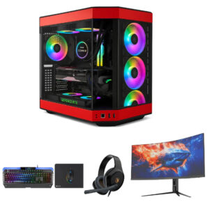 Gaming PC Bundle ? Intel i7-14700F + RTX 5070 + 34? QHD Curved Monitor, Gaming Headset & Full PC Accessories