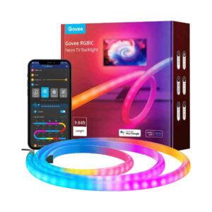 GOVEE RGBIC NEON TV BACKLIGHT, SUITABLE FOR 45-55-INCH (FOUR SIDES), 65-75 (THREE SIDES) - H61B2