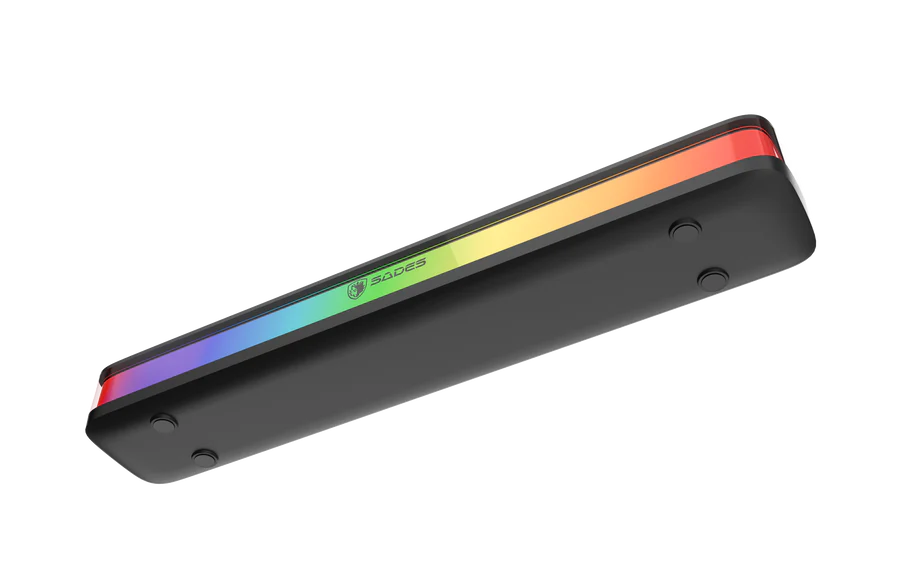 Sades Posevolt SA-SP01-B compact Desktop Soundbar with 6 RGB Modes - Black - Image 3