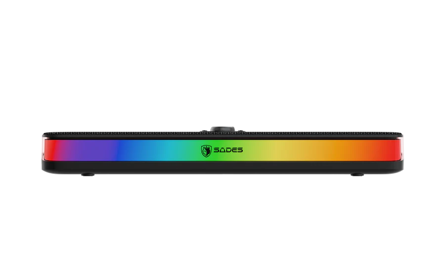 Sades Posevolt SA-SP01-B compact Desktop Soundbar with 6 RGB Modes - Black - Image 5