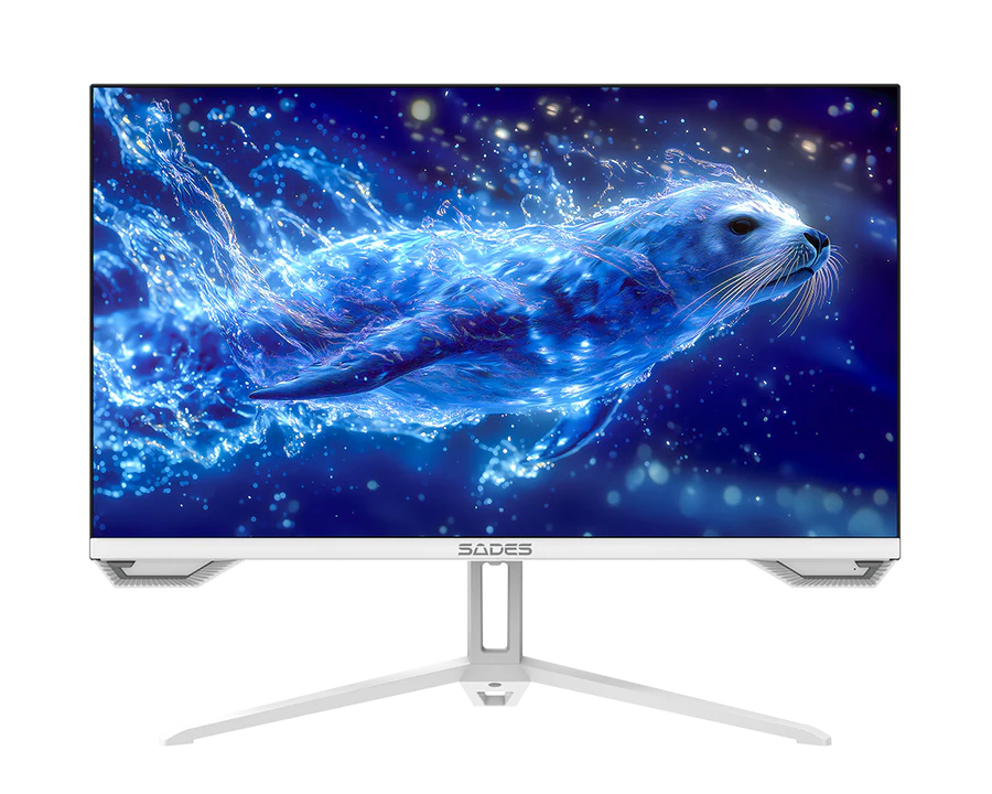 Sades SL-Sealion Pro SA-F04F27W, 27" FHD 1920x1080, 144Hz, 1 ms, IPS, Flat Gaming Monitor - White - Image 2