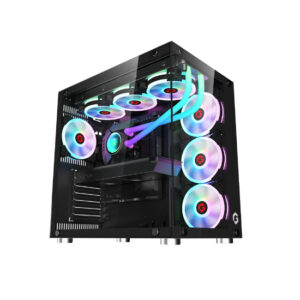 Custom Gaming PC Intel Core i5-12400F RTX 5070 12GB GDDR7, 16GB RAM DDR5, 1TB NVME SSD, Win 11 Pro - Black