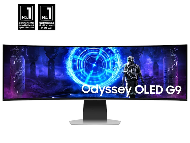 Samsung Odyssey QD-OLED G9 model G95SD LS49DG952SMXUE, 49" Dual QHD, 240Hz Refresh rate, 0.03ms Response time, HDMI 2.1, G-Sync Compatible Curved Gaming Monitor - Image 2