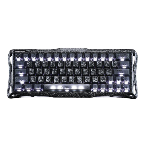 GravaStar Mercury V60 Pro 60% Hall Effect Magnetic Switch Gaming Keyboard Special Edition - Cyber Frost Black