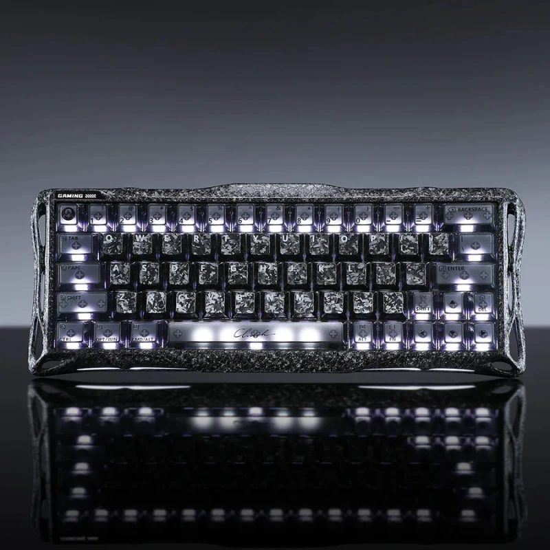 GravaStar Mercury V60 Pro 60% Hall Effect Magnetic Switch Gaming Keyboard Special Edition - Cyber Frost Black - Image 2
