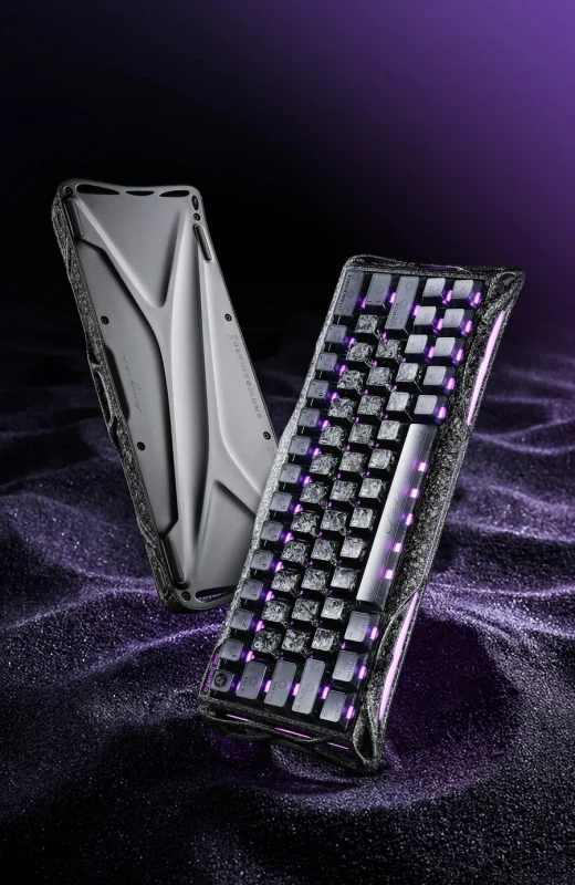 GravaStar Mercury V60 Pro 60% Hall Effect Magnetic Switch Gaming Keyboard Special Edition - Cyber Frost Black - Image 4
