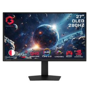 GAMEON GO27QDOLD280 Signature X Series 27" OLED QHD, Refresh Rate 280Hz, Response 0.03ms, HDMI 2.1, Gaming Monitor (Supports PS5) - Black