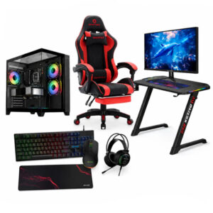 Gaming PC Intel Core i7-14700F, RTX 5060 8GB, Ram 16GB DDR5 6000MT/s, 1TB SSD, with 27? 240Hz Monitor, Gaming Desk, Chair & Gaming Combo