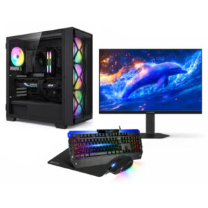 Custom Gaming PC Bundle Intel Core i5-14400F, RTX 5070 12GB, 16GB DDR5 RAM, 1TB SSD, With Sades 27" QHD Monitor & Sades Accessories Bundle
