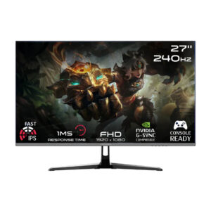 GAMEON GOESP27240IPS Esports Series 27" FHD, 240Hz Refresh Rate, MPRT 0.5ms Response Time, HDMI 2.1, Fast IPS Flat Gaming Monitor - Black