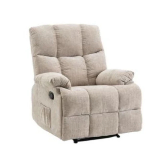 Lounge Swivel Rocking Recliner Sofa ? Chenille Fabric (88 x 94 x 103 cm) - Beige UMSDG731 (installation not included)