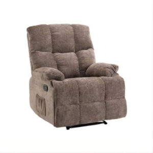 Lounge Swivel Rocking Recliner Sofa ? Chenille Fabric (88 x 94 x 103 cm) - Brown UMSDG758 (installation not included)