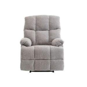 Lounge Recliner Sofa ? Chenille Fabric (88 x 94 x 103 cm) - Light Grey UMSDG715 (installation not included)