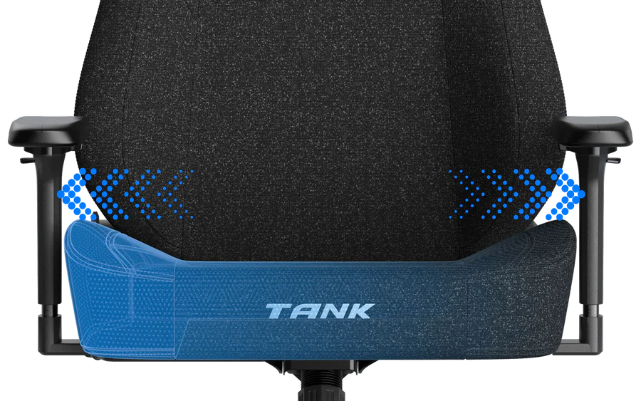 DXRacer Tank Series XXL Fabric Gaming Chair - Black - Image 11