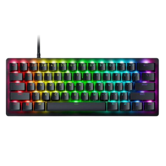 Razer Huntsman V3 Pro Mini 60% Analog Optical Switch Gen-2 Doubleshot PBT Keycaps US Layout Gaming Mechanical Keyboard - Black RZ03-04990100-R3M1