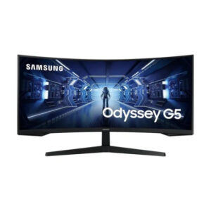 Samsung Odyssey G55T Pro 34" WQHD 2K(3440 x 1440), 165Hz Refresh Rate, 1ms Response Time, VA Panel Curved Gaming Monitor - Black LC34G55TWWMXUE