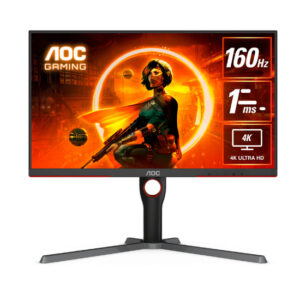 AOC U27G3X 27" UHD(3840 x 2160), 160Hz Refresh Rate, 1ms Response Time, HDMI 2.1, IPS Flat Gaming Monitor - Black