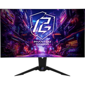 Asrock PGO32UFS 32" Dual Display Mode (4K/UHD 240Hz & FHD 480Hz), 0.03ms Response Time, HDMI 2.1, AMD FreeSync Premium Pro Flat Gaming Monitor - Black