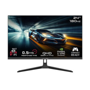 GAMEON GOAE24QHD180IPS Pro Series 23.8? QHD, Refresh Rate 180HZ MPRT Response Time 0.5ms, HDMI 2.1, Fast IPS Gaming Monitor (Supports PS5) - Black